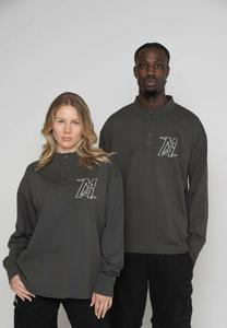 Топ Multiply Apparel OVERSIZE LONGSLEEVE SWIRL, Phantom/Anthracite