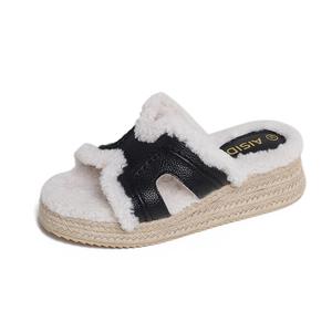 Тапочки-слайды женские JIUXINGDAO, Black