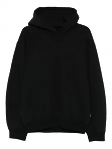 Толстовка с капюшоном из эластичного хлопка JIL SANDER, черный
