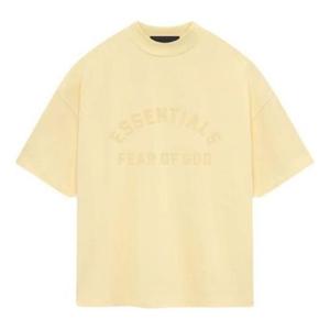 Спортивные шорты Fear of God Essentials Heavy Jersey Short-Sleeve Tee 'Garden Yellow', желтый