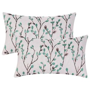 Наволочки с украшением «Четыре сезона» с цветочным узором, 2 шт., 12 x 20 дюймов Unique Bargains, цвет Green Flower