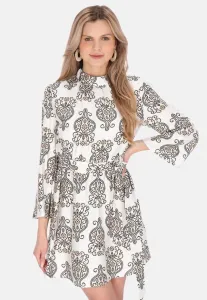 Повседневное платье Usha, Black Offwhite