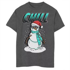 Футболка с рождественским рисунком Santa Snowman Chill для мальчиков 8–20 лет Licensed Character
