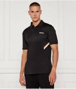 Поло Paule TOC slim fit Boss Green, черный