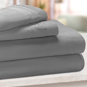 Набор простыней Superor с плюшевым глубоким карманом и плотностью 650 нитей из египетского хлопка Superior, цвет Grey