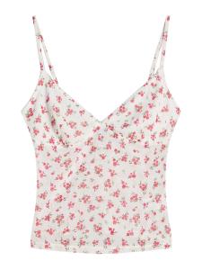 Топ Bershka, Cream/Chamois