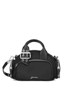 Сумка-тоут с логотипом GANNI, черный