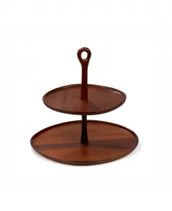 Портативный многоуровневый сервер Nambe, коричневый