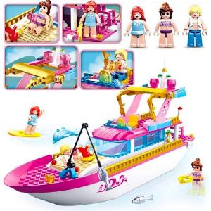 Блоки для девочек, яхта, корабль, лодка Sluban