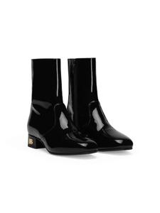 Dolce & Gabbana Kids лакированные ботинки, черный