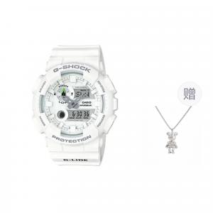 G-SHOCK Часы G SHOCK Quartz Movement Resin Strap Watch Unisex Black Dial, White