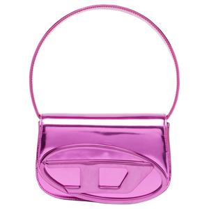 DIESEL Кожаная сумка через плечо женская ярко-розовая