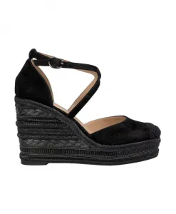 Туфли на танкетке с декоративными деталями Alma En Pena, черный