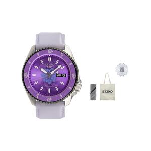 Кожаный ремешок Механический ход Унисекс Фиолетовый циферблат SEIKO