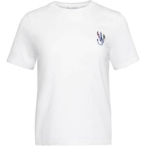 Футболка с принтом и вышивкой Anchor JW Anderson, белый