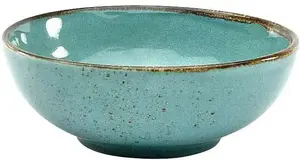 Миска для круп CreaTable "NATURE COLLECTION", 6 предметов, керамогранит, салатница, закусочная, Ø 16,5 см, голубой