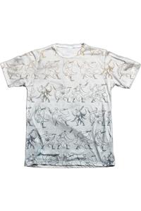 Футболка с коротким рукавом из полиэстера/хлопка с рисунком Бэтмена Батаранга для взрослых Gildan, белый