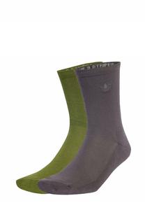 Носки TWO-TONED CREW 2 PACK Adidas Originals, зеленый