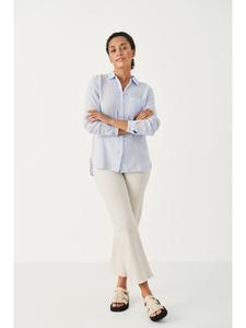 Рубашка с длинным рукавом KivasPW, свободный крой, цвет меланжевый PART TWO