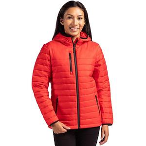 Женская пуховая куртка Valhalla с молнией Clique, Red