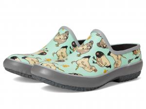 Ботинки Bogs Patch Clog Chickens, цвет Aqua Multi