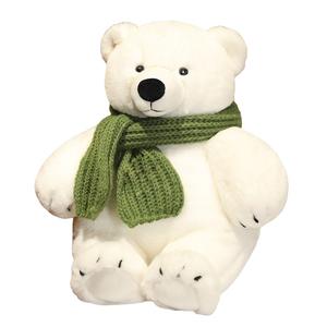 Очаровательные большие плюшевые мишки, высота 33см/55см Tak Bebe, белый/зеленый