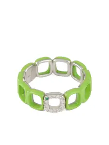 Кольцо в виде игрушечного квадрата Ivi, зеленый