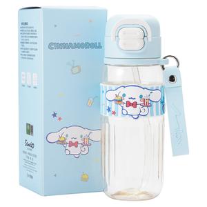 Пластиковые стаканы для воды Cinnamoroll Kuromi Capybara 700ML Sanrio, синий