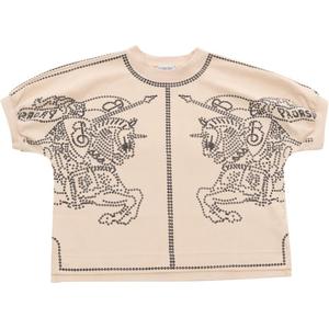 Детская футболка Burberry, бежевый