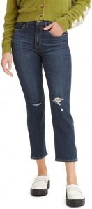 Женские джинсы Levi's 724 с высокой талией, прямые, укороченные, Chelsea Avenue - Dark Indigo