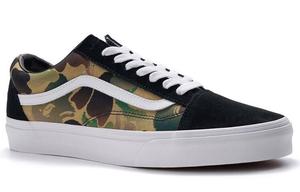 Кроссовки Vans Bape X Vans Old Skool Cortex Limited Black Camouflage 'Black'