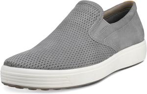 Мужские мягкие слипоны ECCO 7 2.0, Wild Dove Nubuck/Lion Perforated