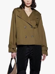 Военная тренч куртка SISLEY, Green