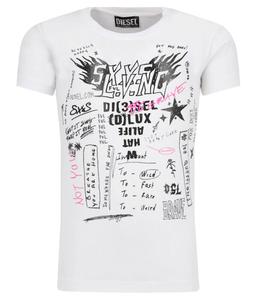 Футболка tsilyexa Regular fit Diesel, белый