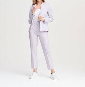 Брюки Poppy из шерсти с высокой посадкой фиолетового цвета rag & bone