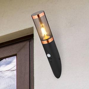 Настенный светильник Globo Lighting Boston mit Sensor, нержавеющая сталь - 1 пламя - черный / медный