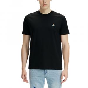 Футболка с вышитым логотипом Vivienne Westwood, черная