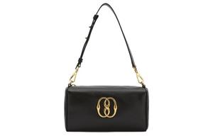 Кожаная коровья маленькая квадратная сумка, портативная сумка через плечо, женская плечевая сумка черная BALLY