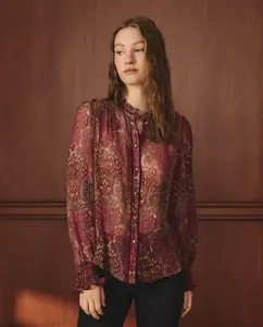 Женская блузка с принтом в стиле Арт Нуво Lloyd's, фиолетовый