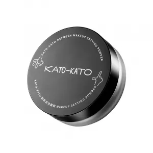 Пудра для фиксации макияжа KATO Refresh рассыпчатая матирующая без эффекта маски контроль жирного блеска KATO-KATO