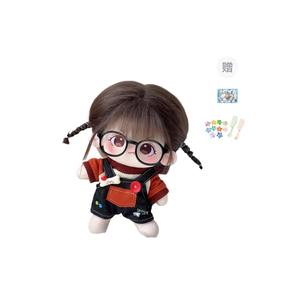 Стильное платье для куклы из хлопка с съемным нарядом, плюшевая кукла высотой 20 см BANLI