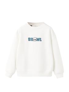 MANGO KIDS Толстовка 'BRAWCREW' в белом цвете