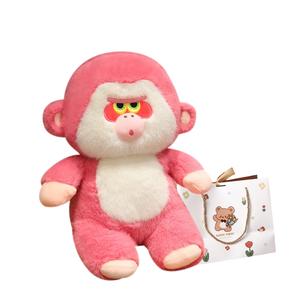 Плюшевая кукла милый Gorilla Dolls высота 25см/35см/50см OU DI PIG, Pink+35Cm+Bear Shopping Bag