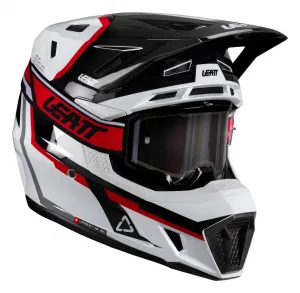 Комплект внедорожный шлема Moto 7.5 V26 Leatt, белый/красный