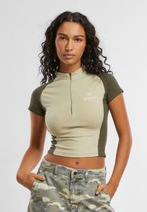 Футболка с принтом RACER HALF ZIP FELICIOUS, зеленый