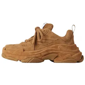 Тройные S спортивные низкие массивные кроссовки женские Balenciaga, коричневый