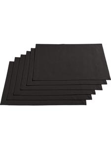 Redbest  Набор хлопковых салфеток под тарелки, 6 штук, цвет «Сиэтл», антрацитовый