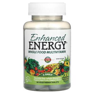 Добавка KAL Enhanced Energy Whole Food Multivitamin, 90 таблеток