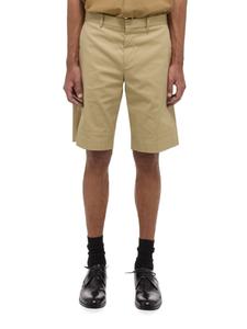 Однотонные шорты с высокой талией Helmut Lang, хаки