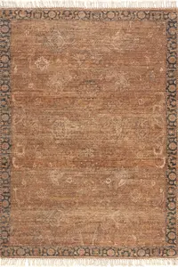 Ковер Marigold Vintage Tasseled Area Rug nuLOOM, 152x244 см, коричневый
